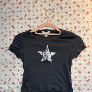 Full Tilt Black Tee with White Star